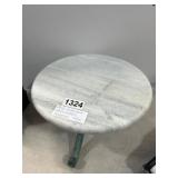 10-Inch Marble Top Pedestal Table