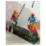 Metal Baseball Mechanical Bank