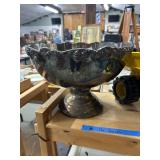 Large Silver-Plated Punch Bowl