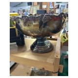 Large Silver-Plated Decorative Bowl