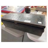 16-Inch Green Metal Box With Hinge
