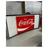 Illuminated Coca-Cola Advertising Sign