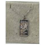 Norman Rockwell Fine Silver Pendant