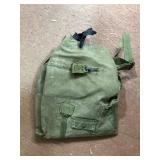 Military-Style Green Canvas Backpack