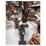 Three Wooden Statues