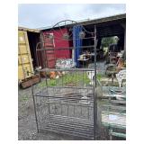 Metal Plant Stand with Sun Motifs