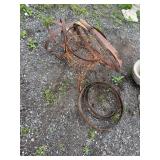 Decorative Rusted Metal Pieces