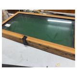 Wood and Glass Display Case, 29x16x3