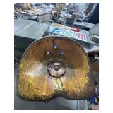 Rustic Tractor Seat With Metal Base