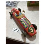 10-Inch Tin Wind-Up Toy Race Car