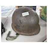 Military Helmet with Chin Strap