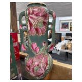 Satsuma Vase With Floral Design, 20 Inch