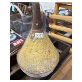 Rustic Metal Funnel with Yellow Finish