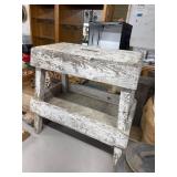 Vintage Wooden Workbench with Distressed Finish 24