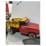 Vintage Tonka Red and Yellow Dump Truck
