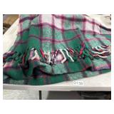 Plaid Wool Throw Cover
