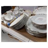 Two Boxes of Vintage Porcelain Dinnerware