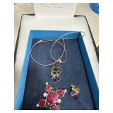 Sterling Silver Jewelry Set with Gemstones