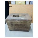 Rustic Metal Box With Compartments, 14x9'