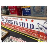 Wooden Sign Advertising Ebbets Field