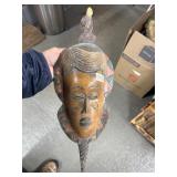 Carved Wooden Decorative Face Mask