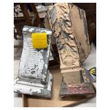 Antique Metal Painted Corbels
