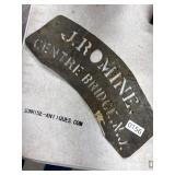 Vintage Stencil with J. Romine Text