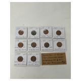 10 Dutch VOC Coins