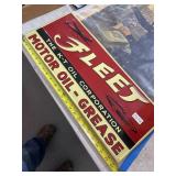 Fleet Motor Oil Metal Sign