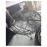 Black Wrought Iron Round Table