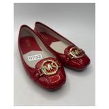 Michael Kors Red Patent Flats, Size 7
