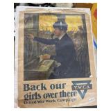 Vintage YWCA United War Work Poster