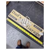 Wooden Dad's Garage Sign
