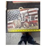 Wooden Sign With Tractor Design