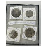 Four Spanish-Mexican Shipwreck Coins