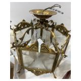 Art Deco Brass Ceiling Light Fixture