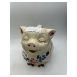 Smiley US Pottery Pig-Shaped Pitcher