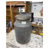 16-Inch Metal Milk Can With Handle