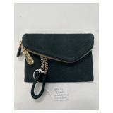 Henri Bendel Forest Green Suede Purse