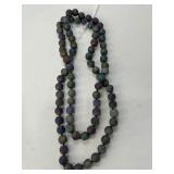 36-Inch Druzy Purple Bead Necklace
