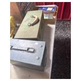 Two Metal Storage Boxes