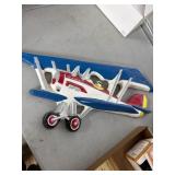 Wall-Mounted Biplane Decor Piece