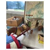 Drive 'Em Horse and Wagon Toy