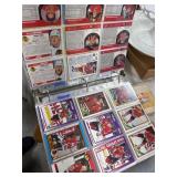 Binder of Hockey Sports Trading Cards