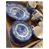 Porcelain Lot with Blue Patterns