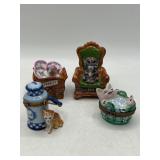 Rochard Limoges Porcelain Boxes