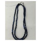 30-Inch Sodalite Bead Necklace