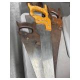 Three Assorted Hand Saws