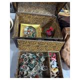 Holiday Decorations in Decorated Boxes