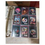 Binder of Star Trek Trading Cards